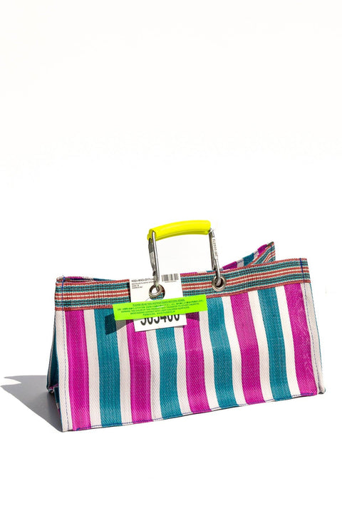 Recycled Striped Tote Bag - Wide