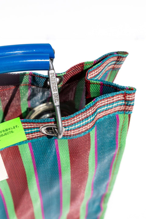 Recycled Striped Tote Bag - Square