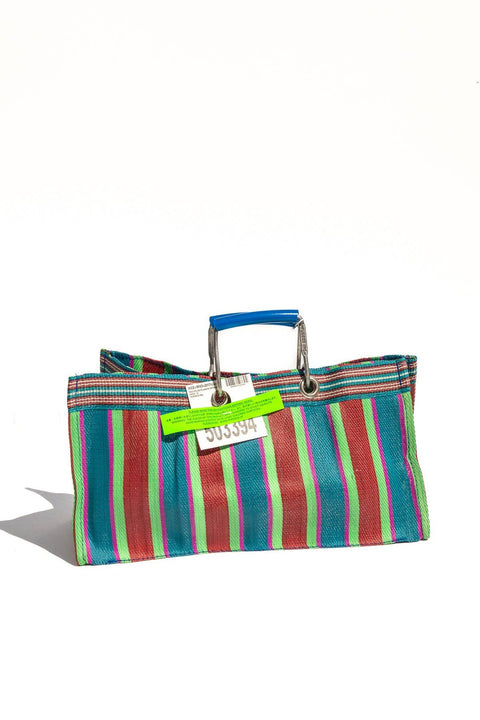 Recycled Striped Tote Bag - Wide