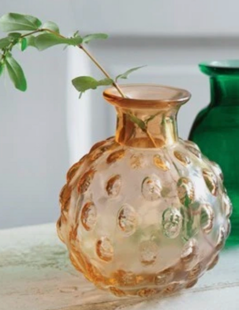 Peach Aeliana bud vase