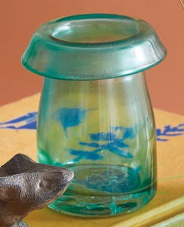 Sea green mushroom bud vase SMALL