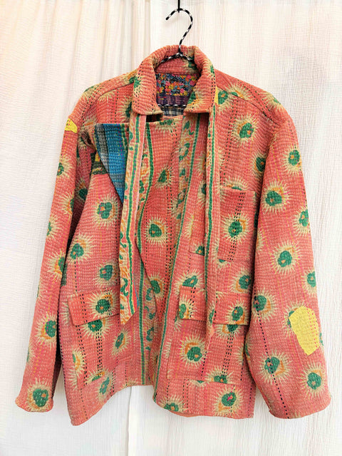 Vintage Quilted Atlas Jacket 010