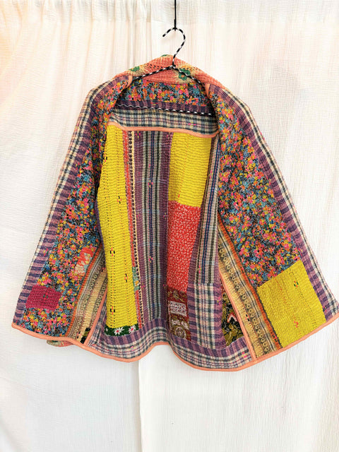 Vintage Quilted Atlas Jacket 010