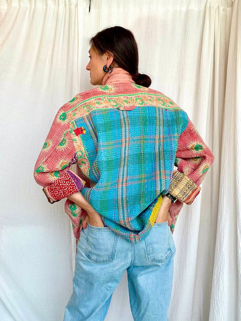 Vintage Quilted Atlas Jacket 010