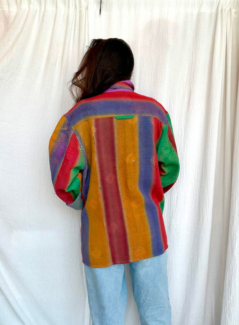 Vintage Quilted Atlas Jacket 011