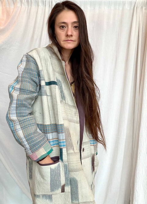 Vintage Quilted Ermine Blazer 014