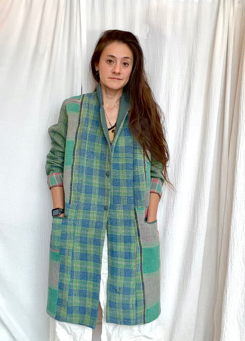 Vintage Quilted Ermine Blazer 013