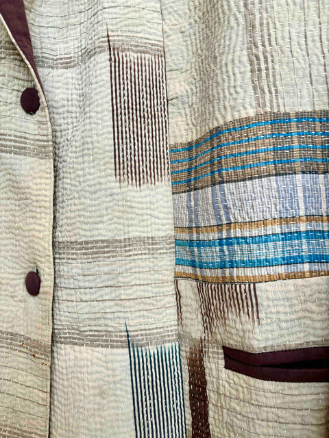 Vintage Quilted Ermine Blazer 014