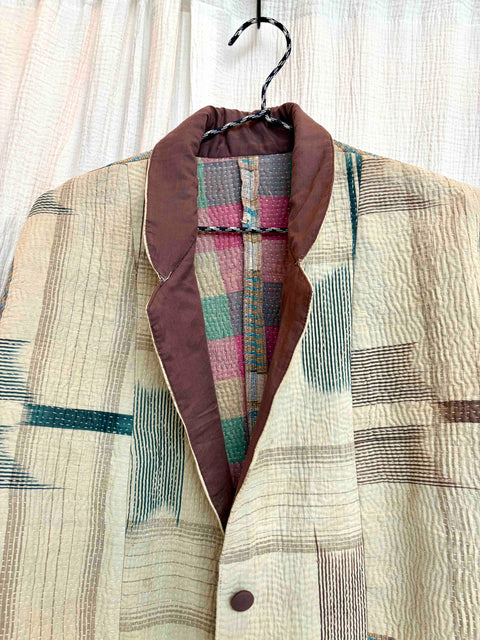 Vintage Quilted Ermine Blazer 014