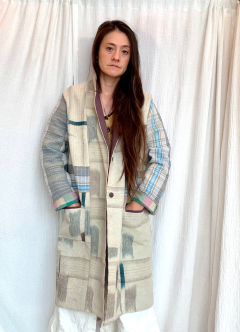 Vintage Quilted Ermine Blazer 014