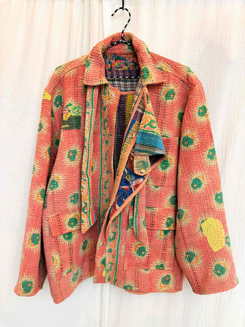 Vintage Quilted Atlas Jacket 010