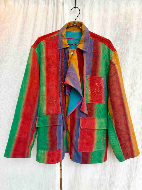 Vintage Quilted Atlas Jacket 011