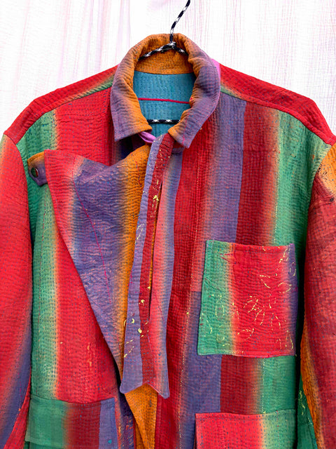 Vintage Quilted Atlas Jacket 011