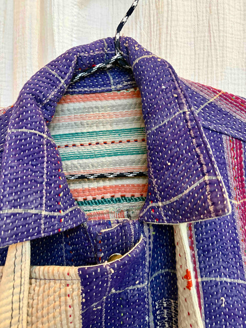 Vintage Quilted Atlas Jacket 012