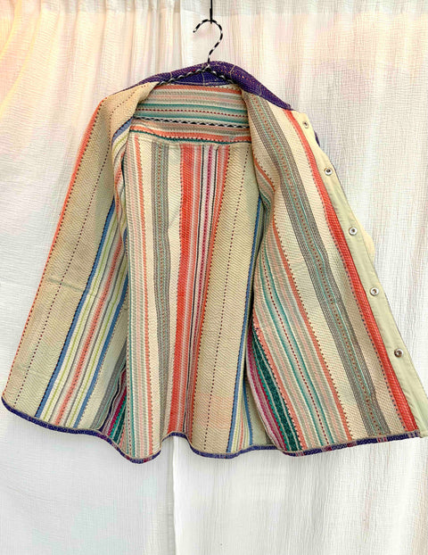Vintage Quilted Atlas Jacket 012
