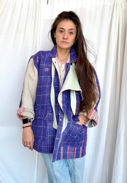 Vintage Quilted Atlas Jacket 012