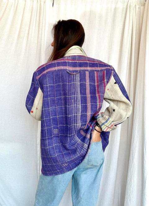 Vintage Quilted Atlas Jacket 012