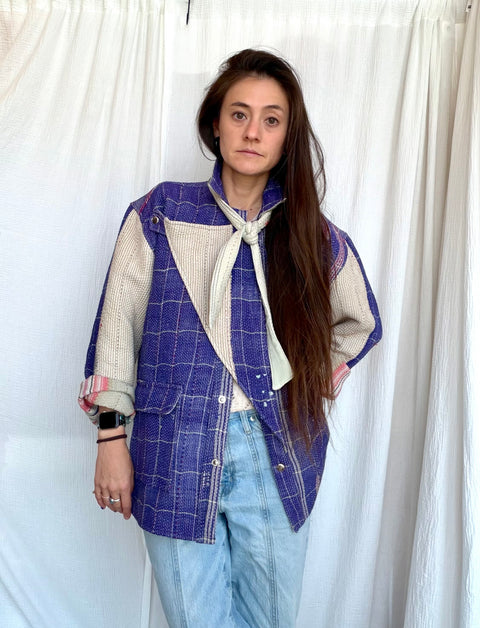 Vintage Quilted Atlas Jacket 012