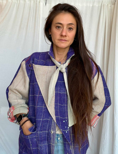 Vintage Quilted Atlas Jacket 012