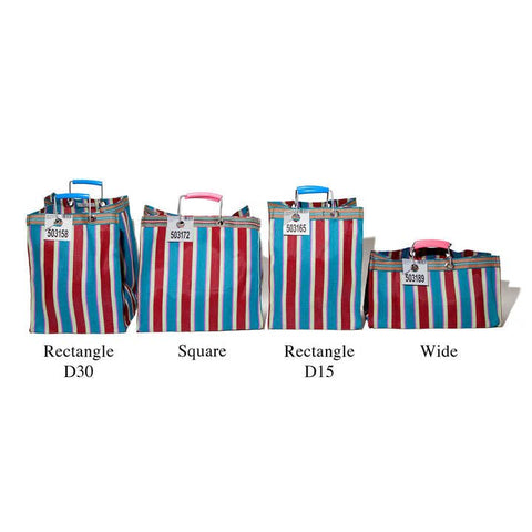Recycled Striped Tote Bag - Wide